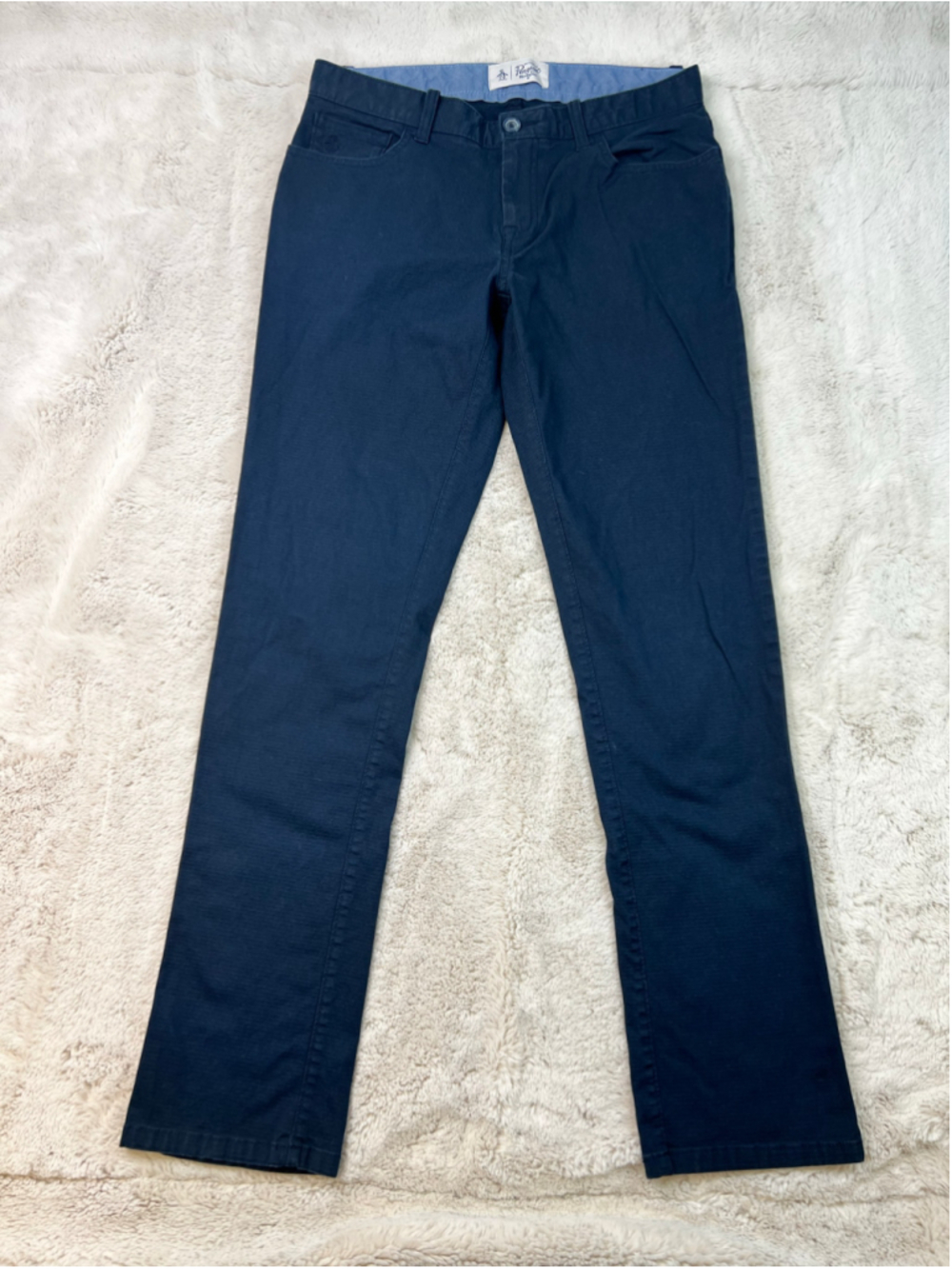 Original Penguin Chino Pants Mens Size 30x32 Navy Blue Business Casual Cotton